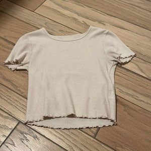 american eagle baby lettuce edge tee